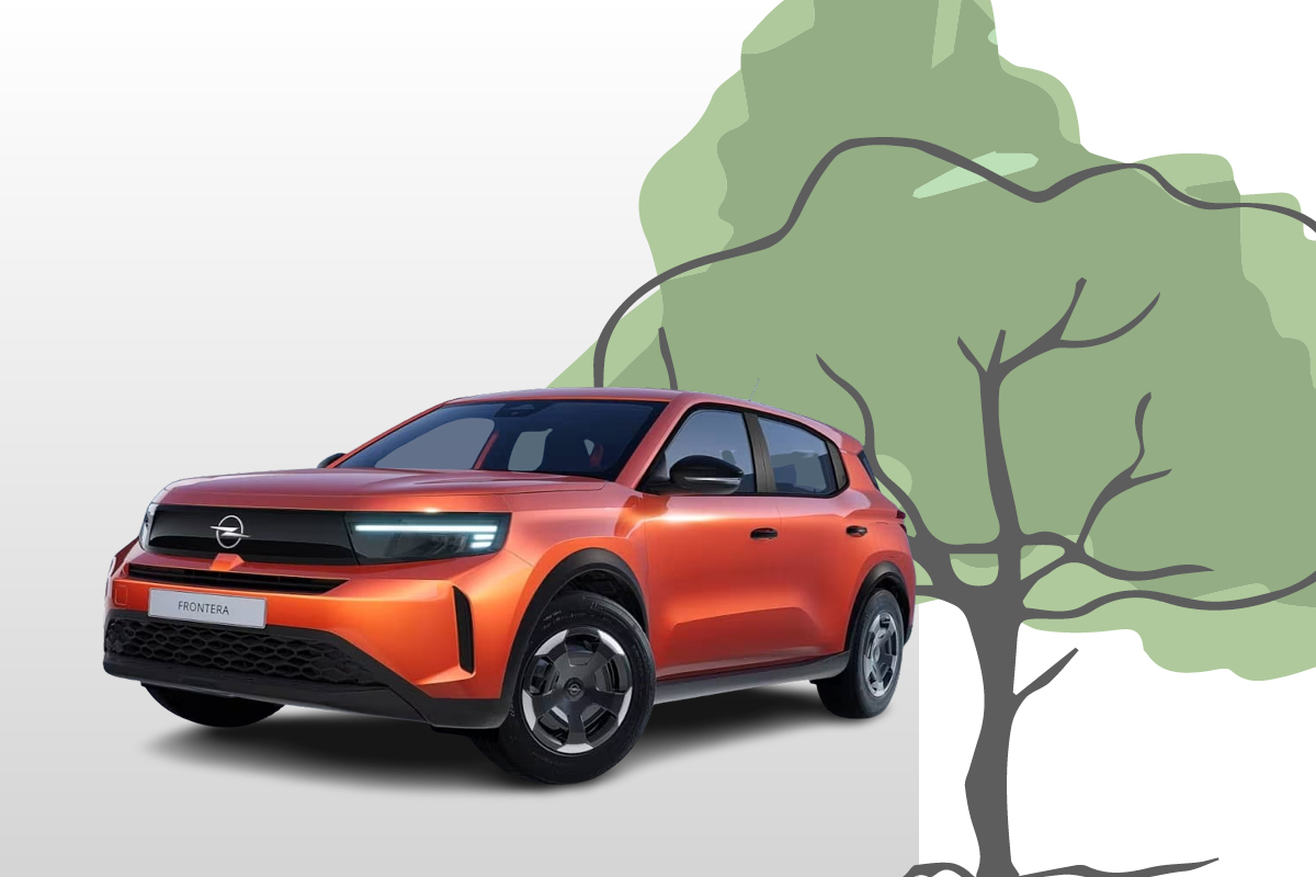 zu sehen ist ein roter Opel Frontera