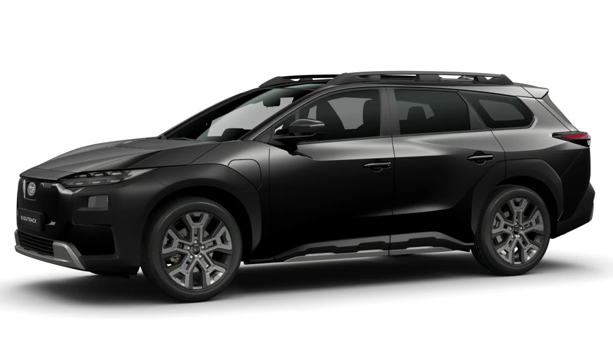 schwarzer E-Outback von der Seite 