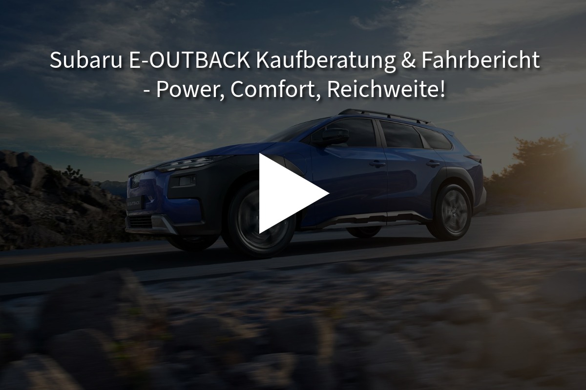 zu sehen ist ein blauer Subaru E-Outback