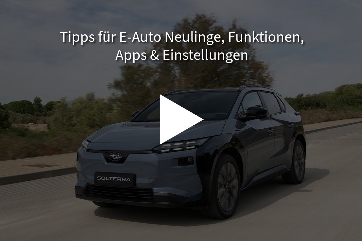 grauer Subaru Solterra von vorne